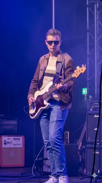Phil Robinson, bassist for The Joneses