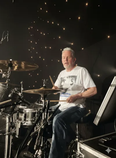 Steve Nye, drummer for The Joneses